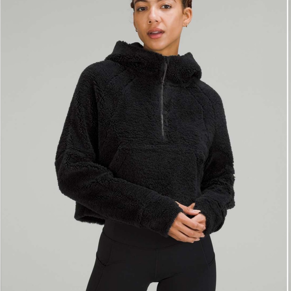 Lululemon Sherpa quarter zip hoodie